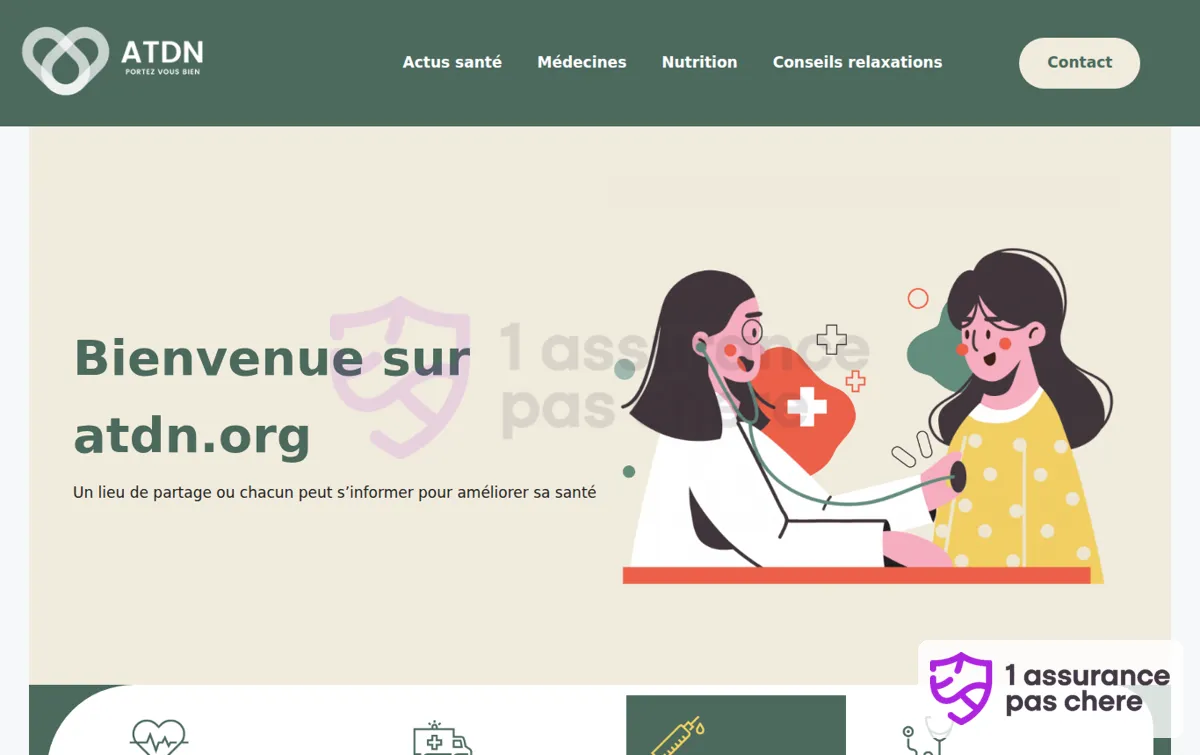 Capture : Atdn Santé : information et guide santé